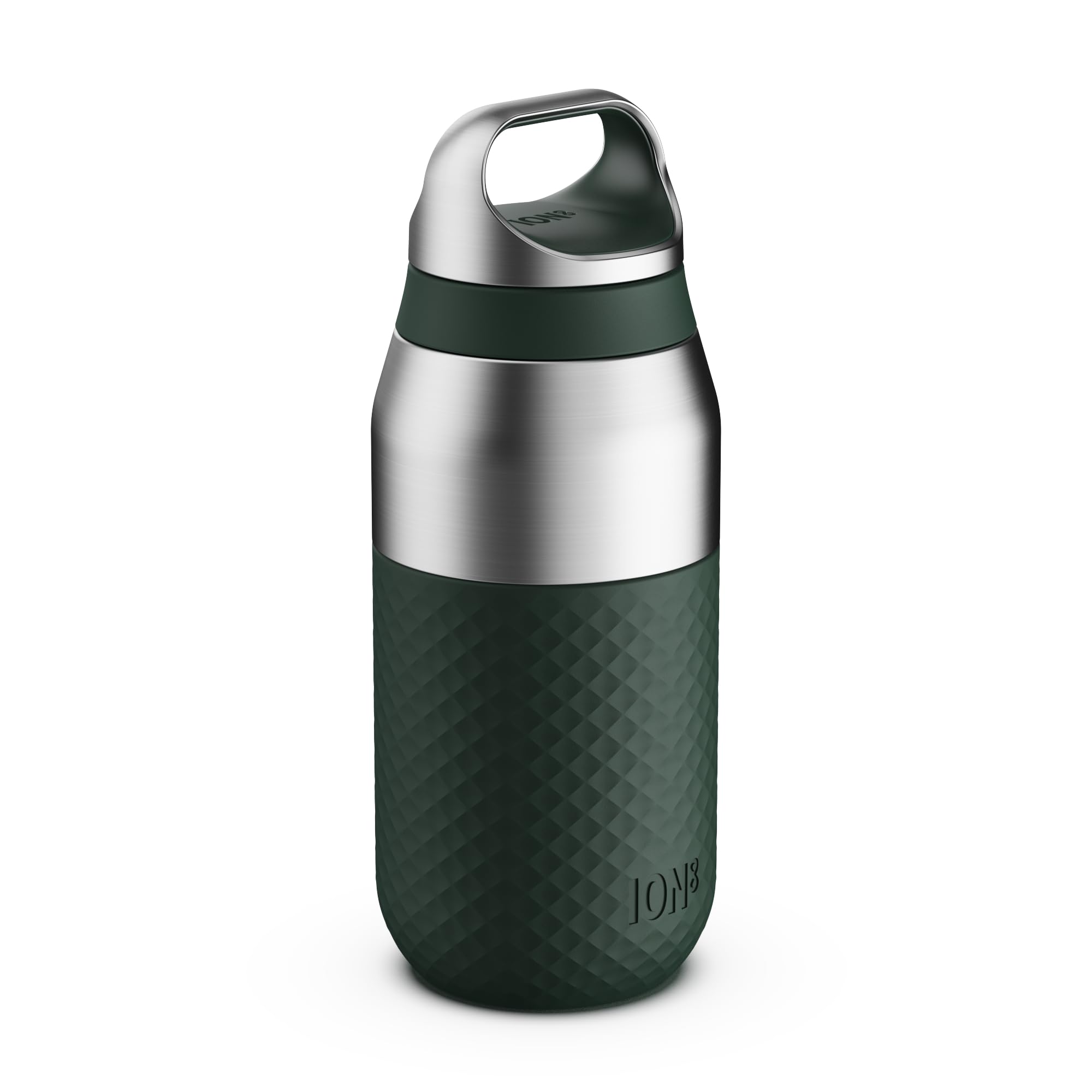 ION8 Primo ROAM Insulated Water Bottle 320ml (11oz) – Leakproof Stainless Steel, Ceramic Coating, Vacuum Insulated for Hot & Cold Drinks, Dishwasher Safe, Dark Green — image 1