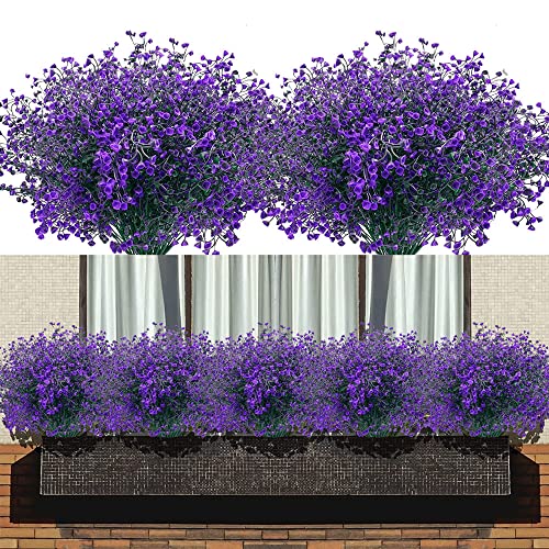 Generisch 10 Bündel Künstliche Blumen Lila künstliche Sträucher...