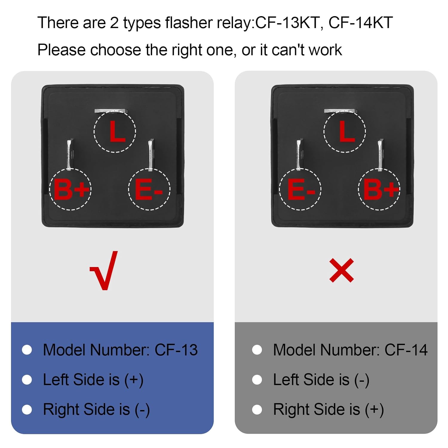 10 Pcs LED Flasher Relay, CF13 JL-02, 12V 0.02A-20A 3 Pin, to Fix LED Light Turn Signal Hyper Flash Blinking Light 12V DC