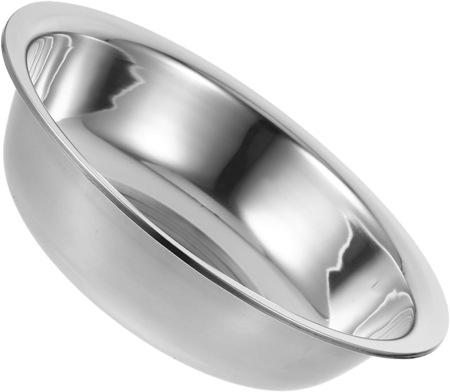 Stainless Steel Basin 10.6 Inch Multi-Use Mixing Bowl for Kitchen Laundry Bathroom Wash Basin for Fruits Vegetables Soup Egg Beating and Foot Soaking