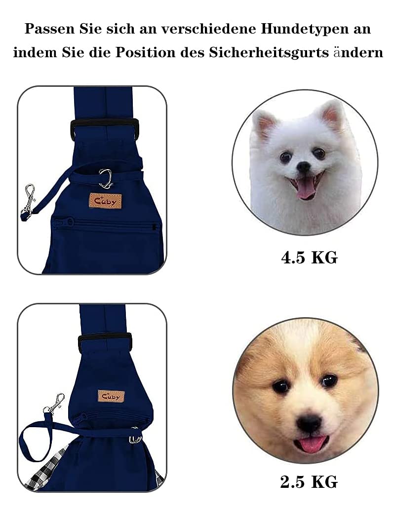 Hunde-Tragetasche Verstellbar – Für Haustiere Bis 13 Kg, Mit Sicherheitsverschluss & Handytasche