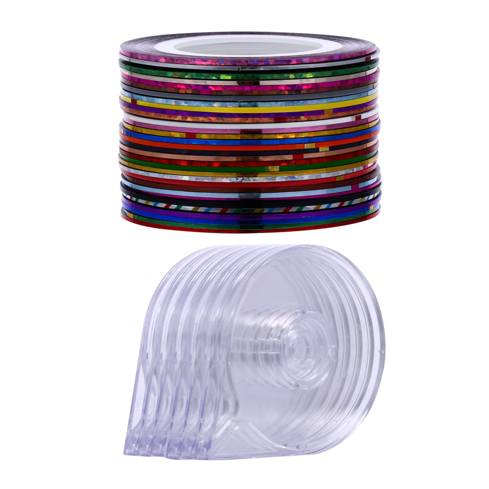 Beatifufu Nail Sticker Tape Set 38 Pieces Manicure Striping Tape Line for Nail Art Decor