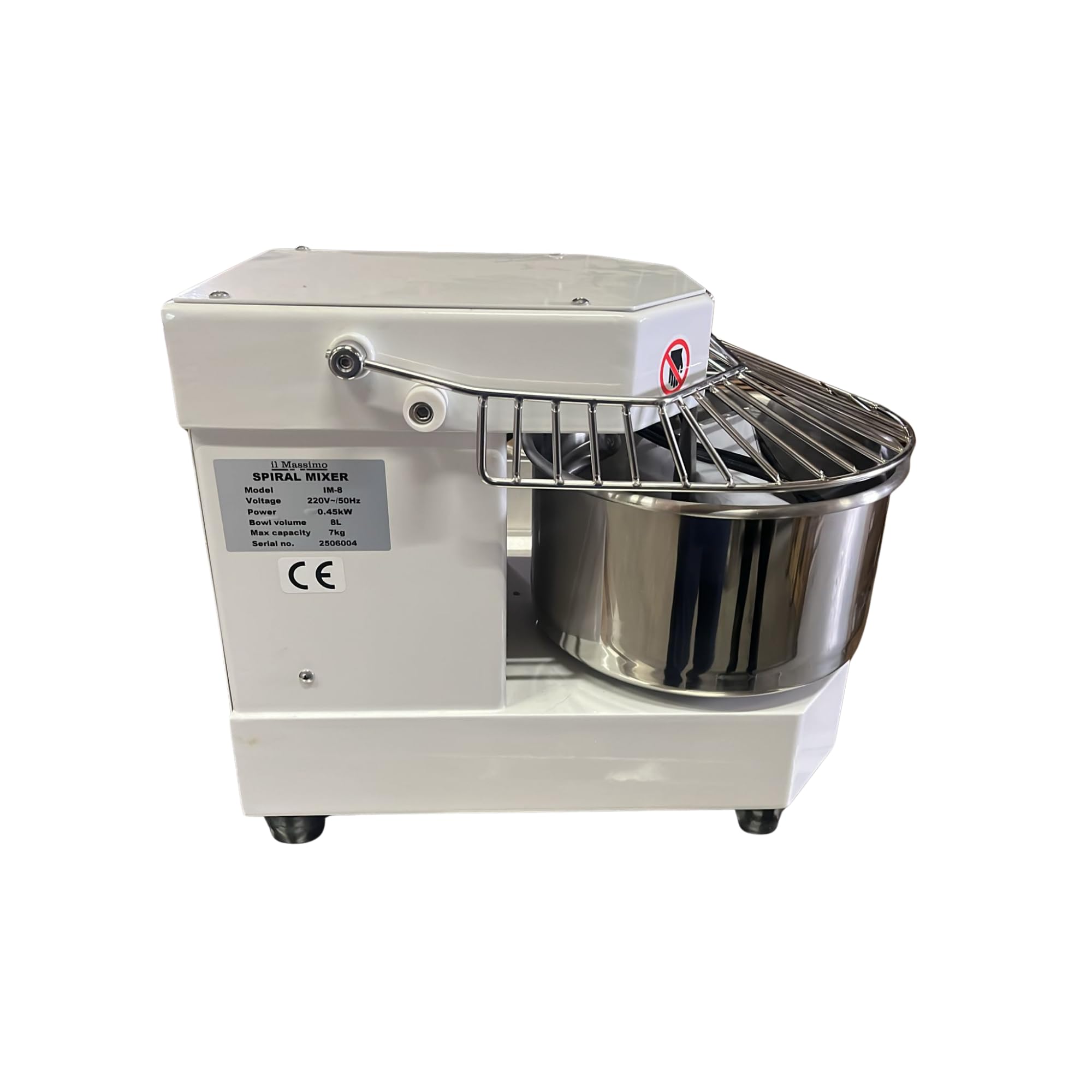 Professionelle Teigknetmaschine - 8,5L Kesselvolumen - 7kg Teigkapazität - 450W Spiral-Knet-Technologie - Platzsparendes Tischgerät 46×29cm - 230V Anschluss | Für Bäckereien & Restaurants