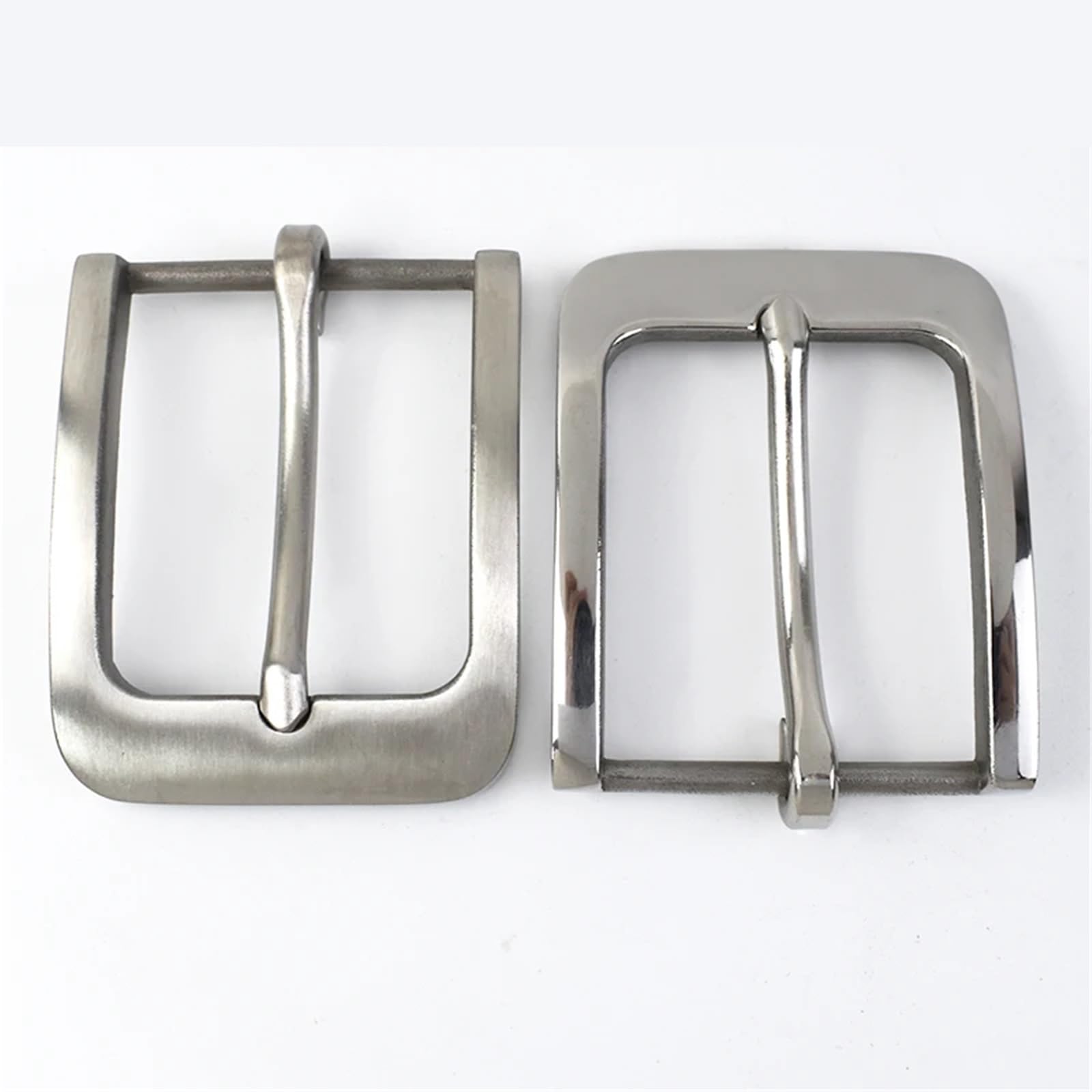 Hebillas de cinturón acero inoxidable macizo 40 mm, 20 unidades, con pasador cepillado, metal, for vaqueros, accesorios y manualidades Para Cinturones