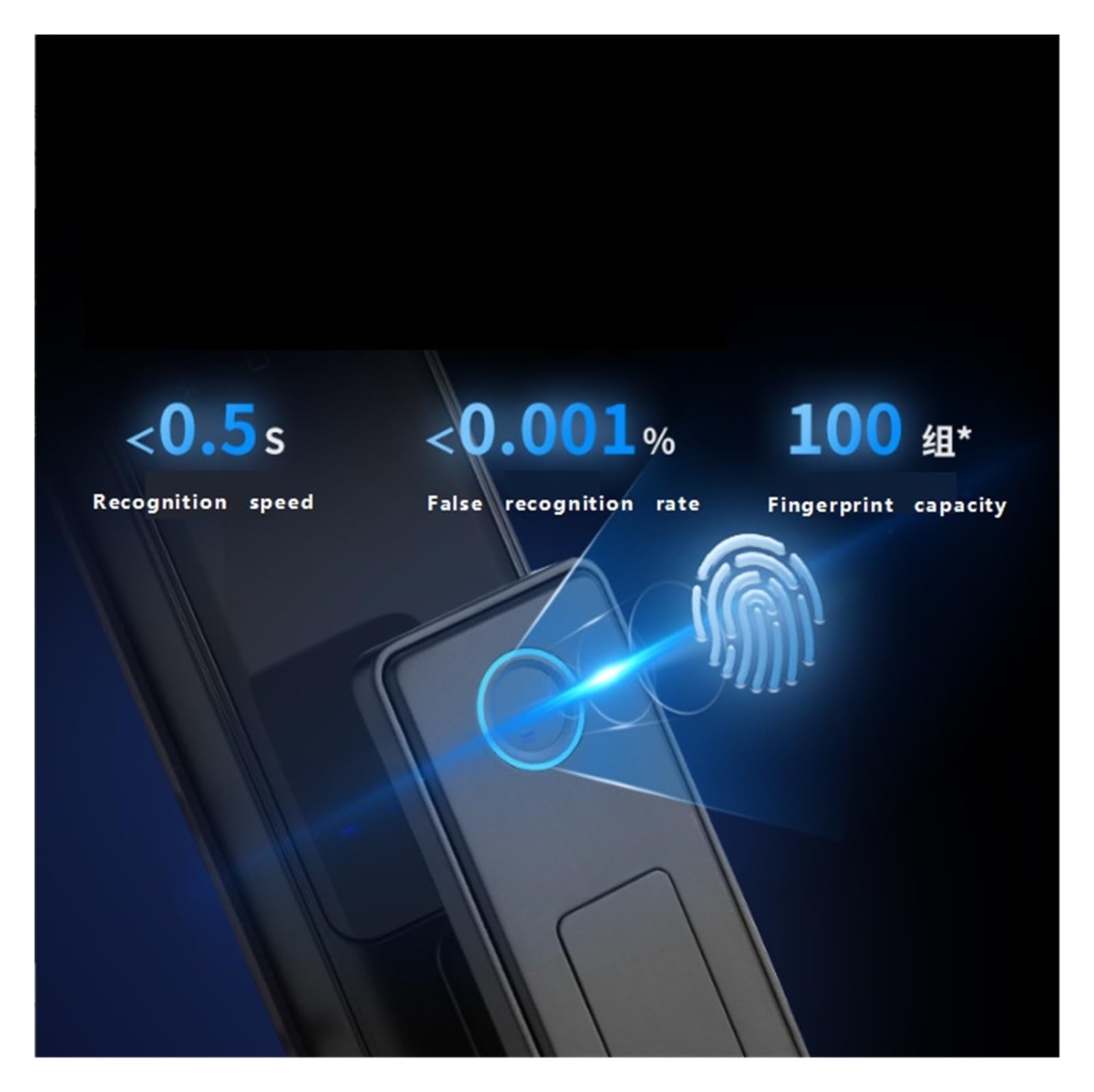 Serratura digitale antifurto con serratura intelligente automatica for impronte digitali for porte anteriori for ufficio di hotel di appartamenti domestici