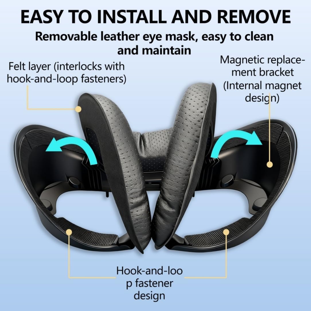 VR Replacement Bracket for PICO4 Ultra Wide Magnetic Mount Joystick Caps Lens Covers Bundle