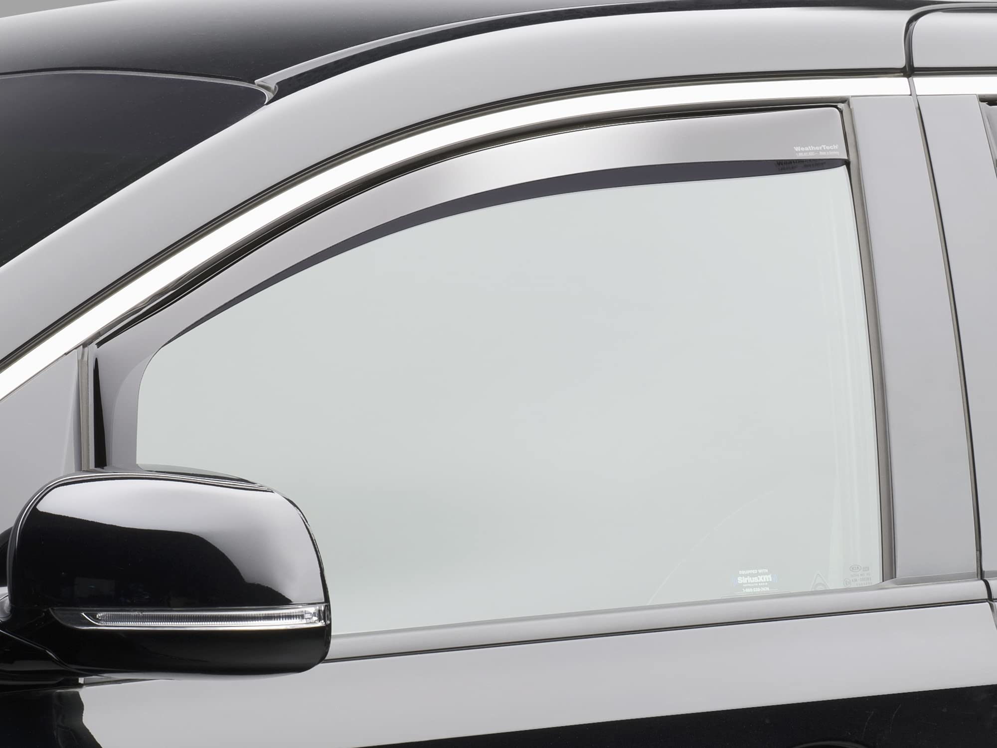 WeatherTech Custom Fit Side Window Deflectors for Mercedes Metris - (80939), Front Pair - Dark Tint