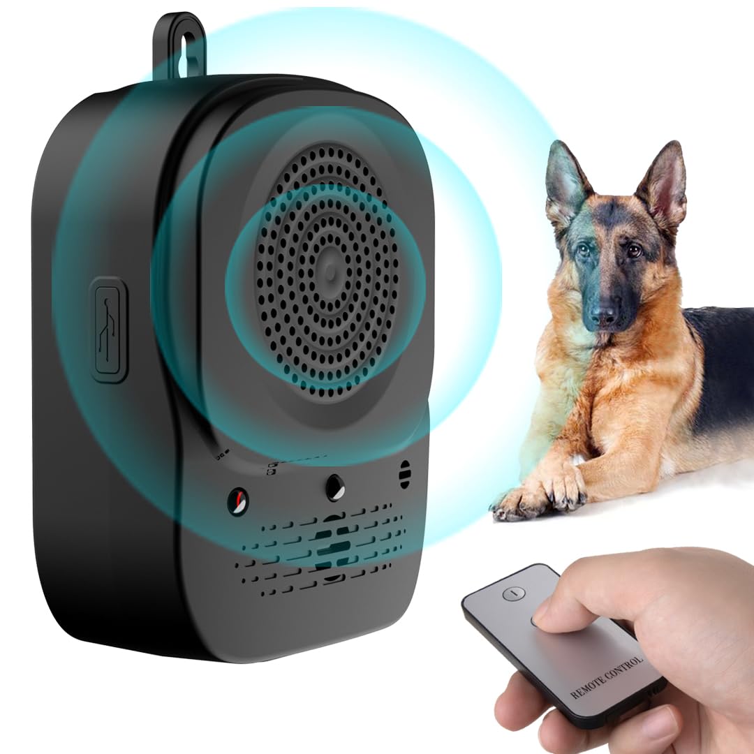Anti Barking Devices, Auto Dog Bark Control Devices with 4 Modes, Rechargeable Ultrasonic Bark Box Dog Barking Deterrent Devices Bark Silencer, Effective Stop Barking Dog Devices for Indoor Outdoor