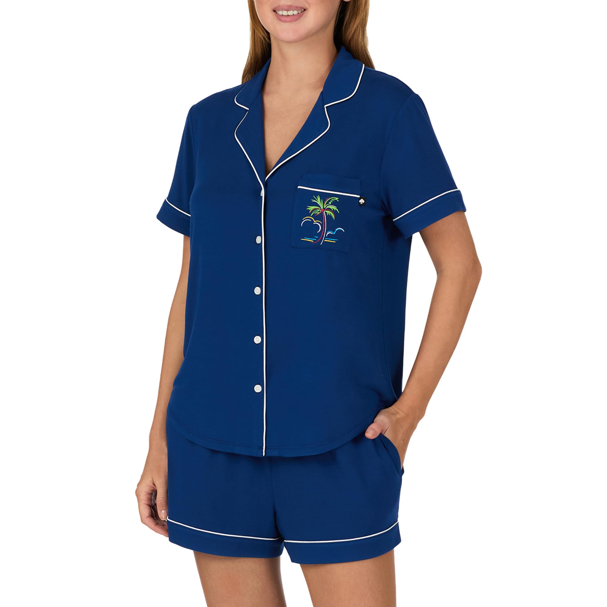 kate spade new york Short Sleeve Boxer PJ Set