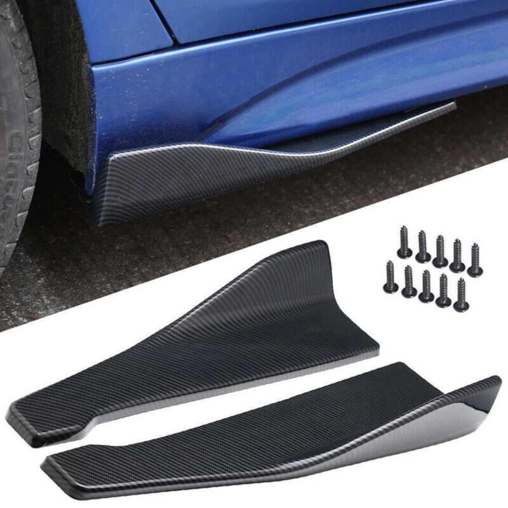 2PCS Voiture ABS Jupes Latérales, pour BMW 1 Series E81 E82 E87 E88 F20 F21 F40 F52 GT 116i M1 M135i (48cm) Jupe Latérale Extensions Diviseur Anti-Collision Séparateurs Car Accessoires