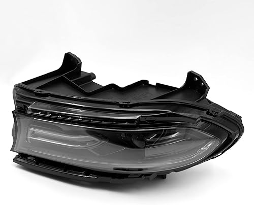 Miniatura 3 de Conjunto de faros delanteros modelo halógeno compatible con Dodge Charger 2015-2021, par de repuesto de faros delanteros izquierdo del conductor