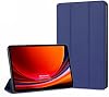 Case for Microsonic Samsung Galaxy Tab S10 FE Plus Slim Translucent Back Smart Cover Navy Blue [Case Compatible with Galaxy Tab S10 FE Plus X620 - Navy Blue]