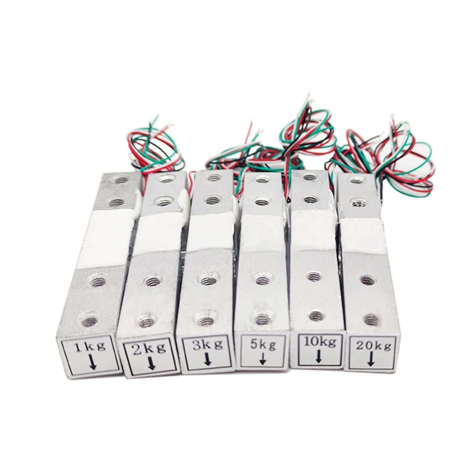 Célula de carga 5 Buah Sensor Beban Mikro Sel Berat Elektronik Skala Aluminio Paduan Berat Sensor Tekanan 1KG 2KG 3KG 5KG 10KG 20KG sensor de peso de celda de carga(20KG(5pcs))