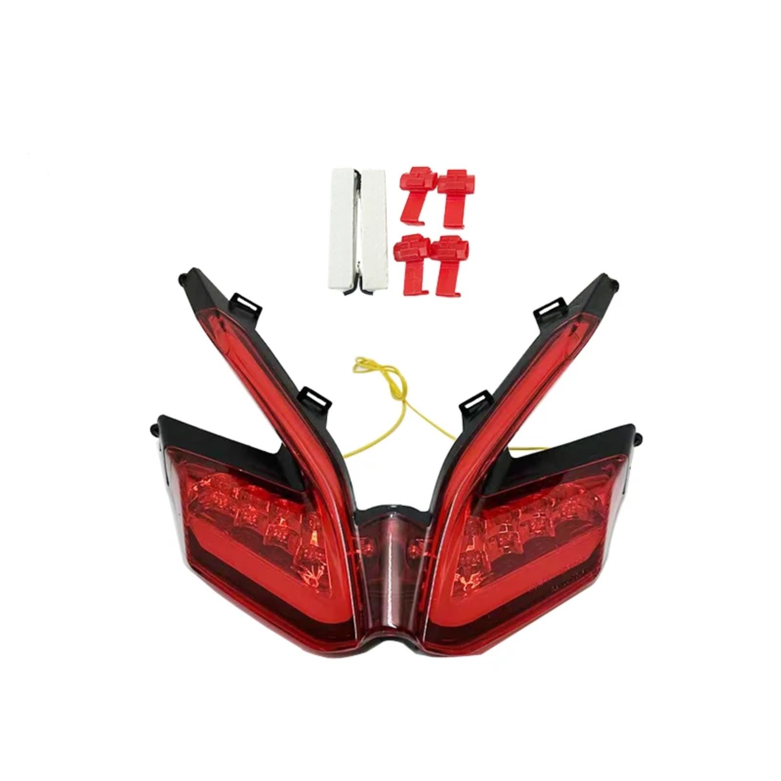 Compatibile Con Ducati Per Panigale 1199 1199S 1199R 2012-2016 Per Panigale 1299 2015 2016 2017 2018 2019 Indicatore Di Direzione Coda Luce Di Guida Integrata(Red)