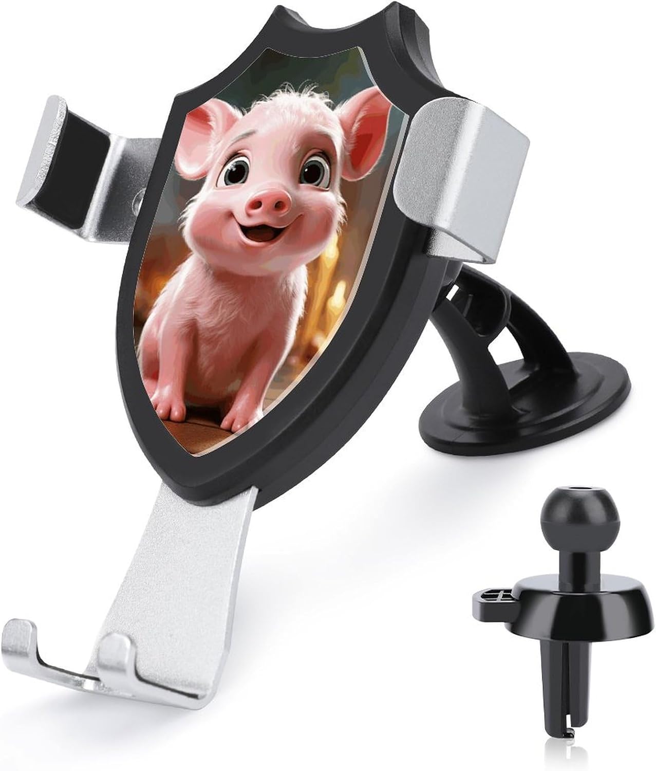 Universal Phone Holder for Car Vent Dashboard Windshield Peach Cartoon Pets Car Mount Compatible iPhone 16 Pro Max 15 14 13, Samsung