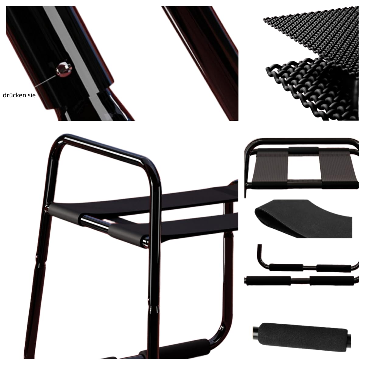 Sexmöbel - Sedia erotica per bondage, giocattolo sessuale, coppia di poltrone sessuali, con cinghia elastica, per alleviare il dolore, multifunzione, fino a 120 kg