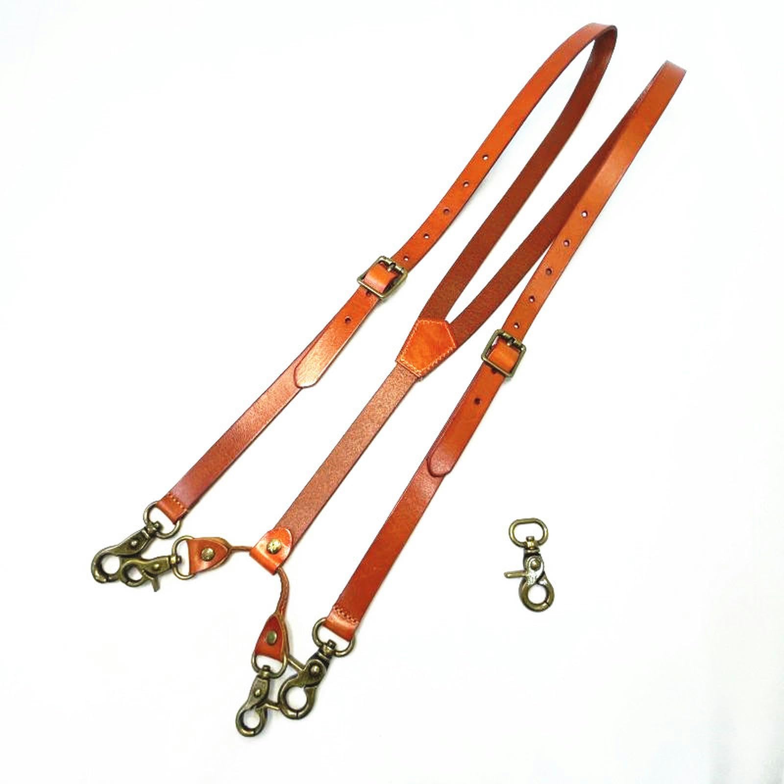 Hosenträger,BreitVintageHerrenHosenträgerHosen4HakenBraunYRückenVerstellbarerRiemenLederHosenträgerMännerHosenHosenträger(Browns)