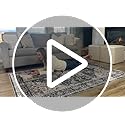 AMADA HOMEFURNISHING 5x7 Washable Area Rug, Low-Profile Living Room Rug with Non-Slip Backing & Durable Edge Binding, Area Rugs 5x7, Vintage Rugs for Living Room, Bedroom, Dinning Room
