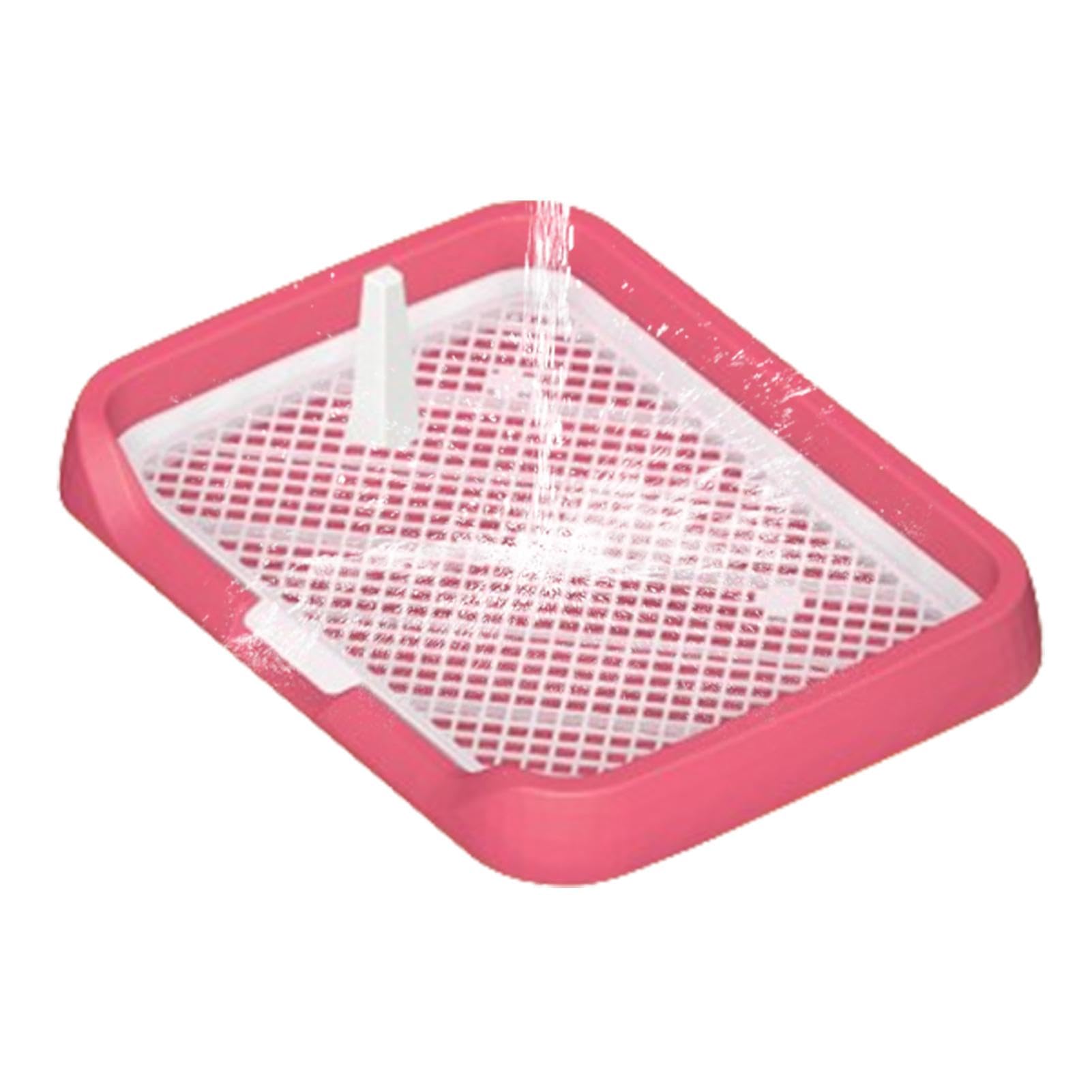 Mesh Grids Toilette - Pee Pad Flat Potty Tray for Dogs with Mesh Grids - Reusable Easy Installation Pee Holder Pet Potty Supplies for Dogs, Puppies, Pets