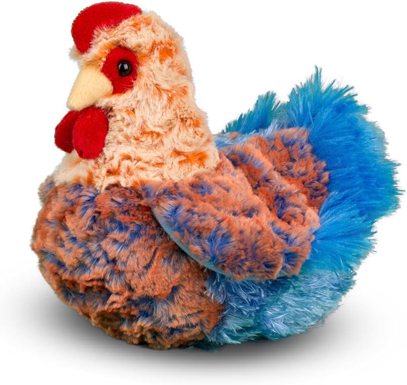 Douglas Henrietta Blue Lace Hen Chicken Plush Stuffed