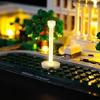 Vista 5 de BRIKSMAX Kit de iluminación LED para arquitectura La Casa Blanca, compatible con el modelo de bloques de construcción Lego 21054, no incluye