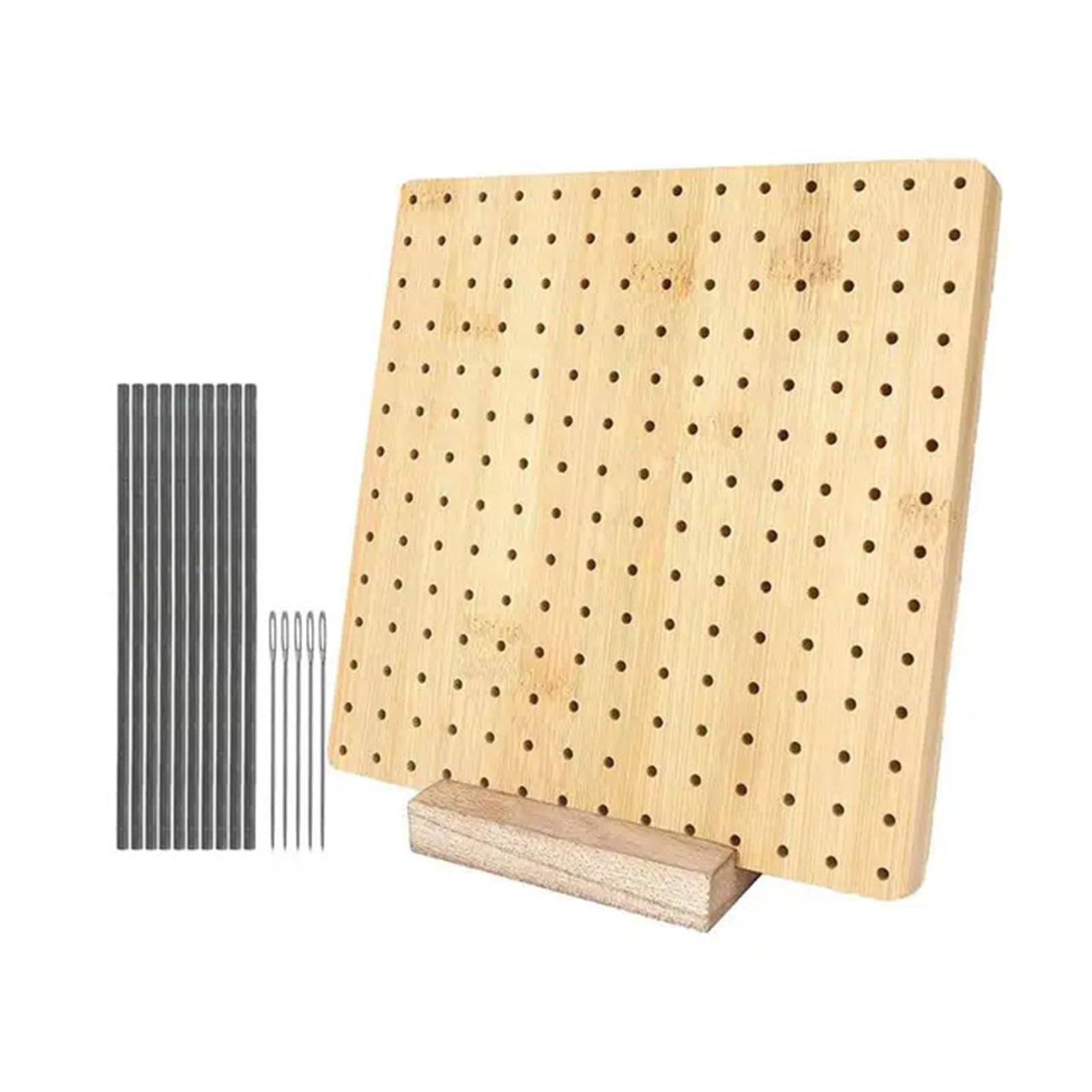 Macrame Project Board Wooden Blocking Board Granny Square Crochet Mat Holey for Knitting(7.7 inches)