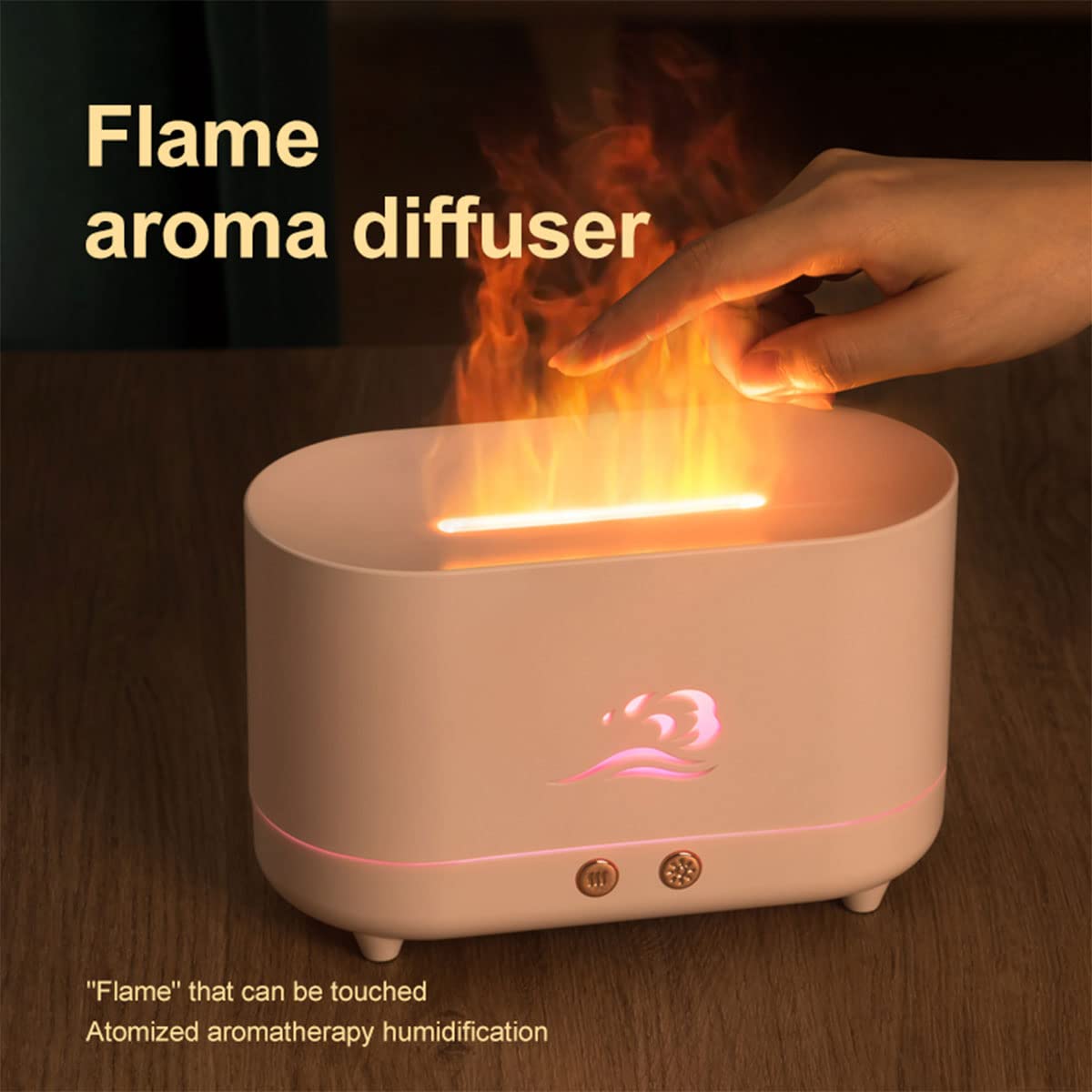 WWW_AROMADIFFUSER_HALF × 2 WHAT WE WANT DEALFUN Aroma Fire Flame Diffuser - Soothing Scents and Ambiance