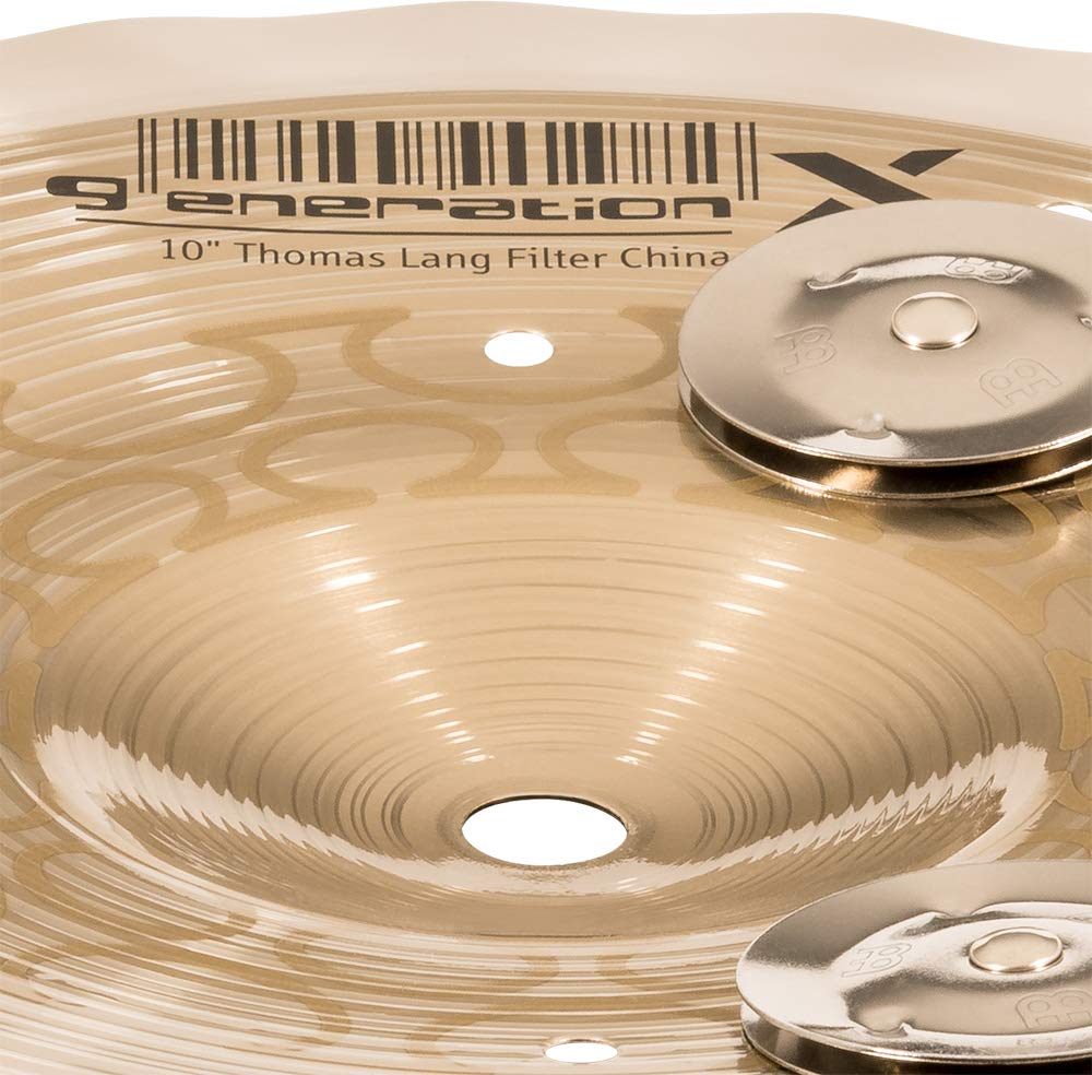 Meinl Cymbals GX-10FCH-J Generation X Thomas Lang Signature - Piatto Jingle Filter China, 10" (25,4 cm), Finitura standard