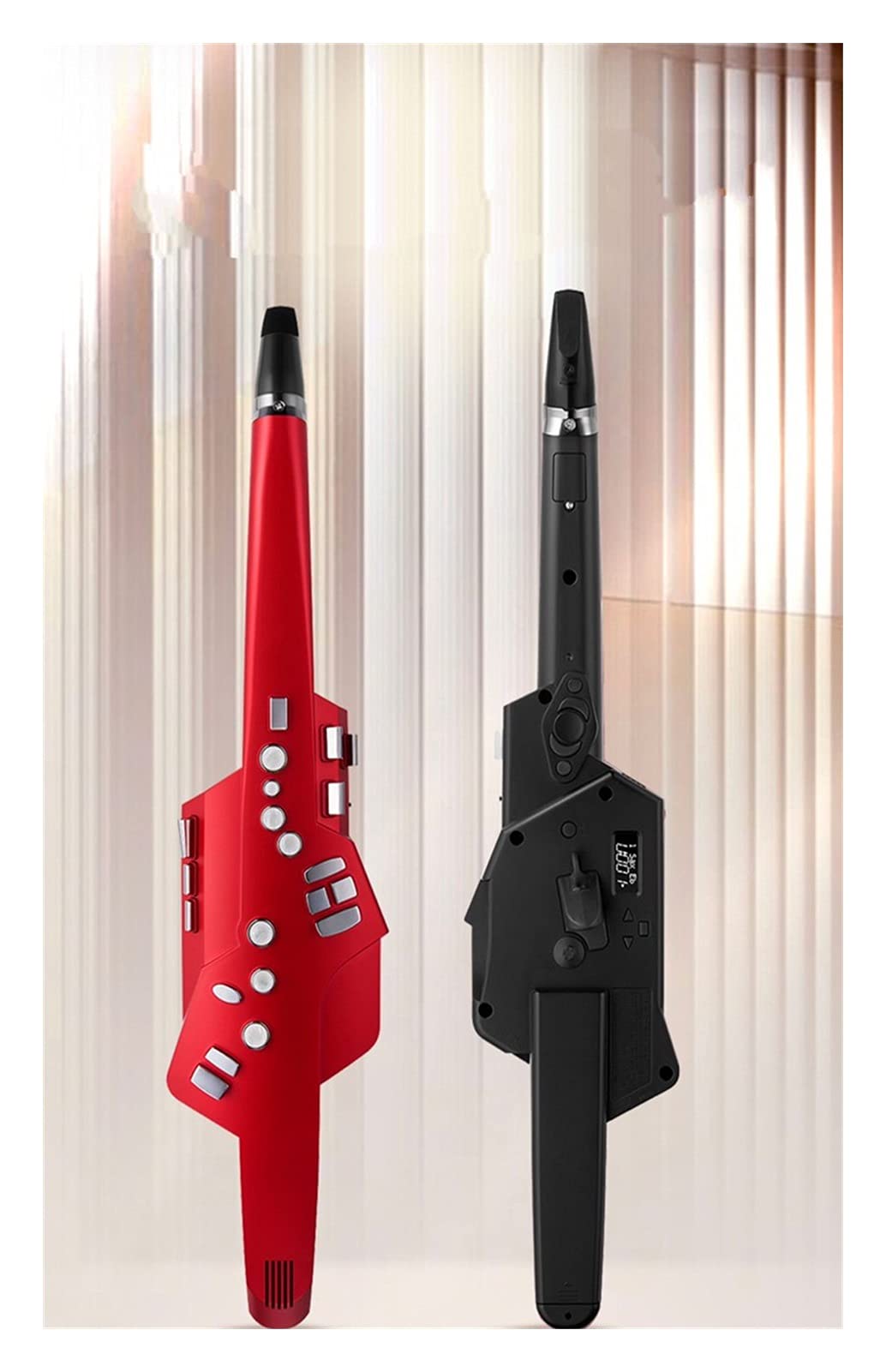 Saksofon studencki Elektryczny Instrument Wiatrowy Elektryczny Saksofon Samocząca Wydajność Instrument Wiatrowy Odpowiedni Dla Dorosłych instrument dęty (Color : Crimson)