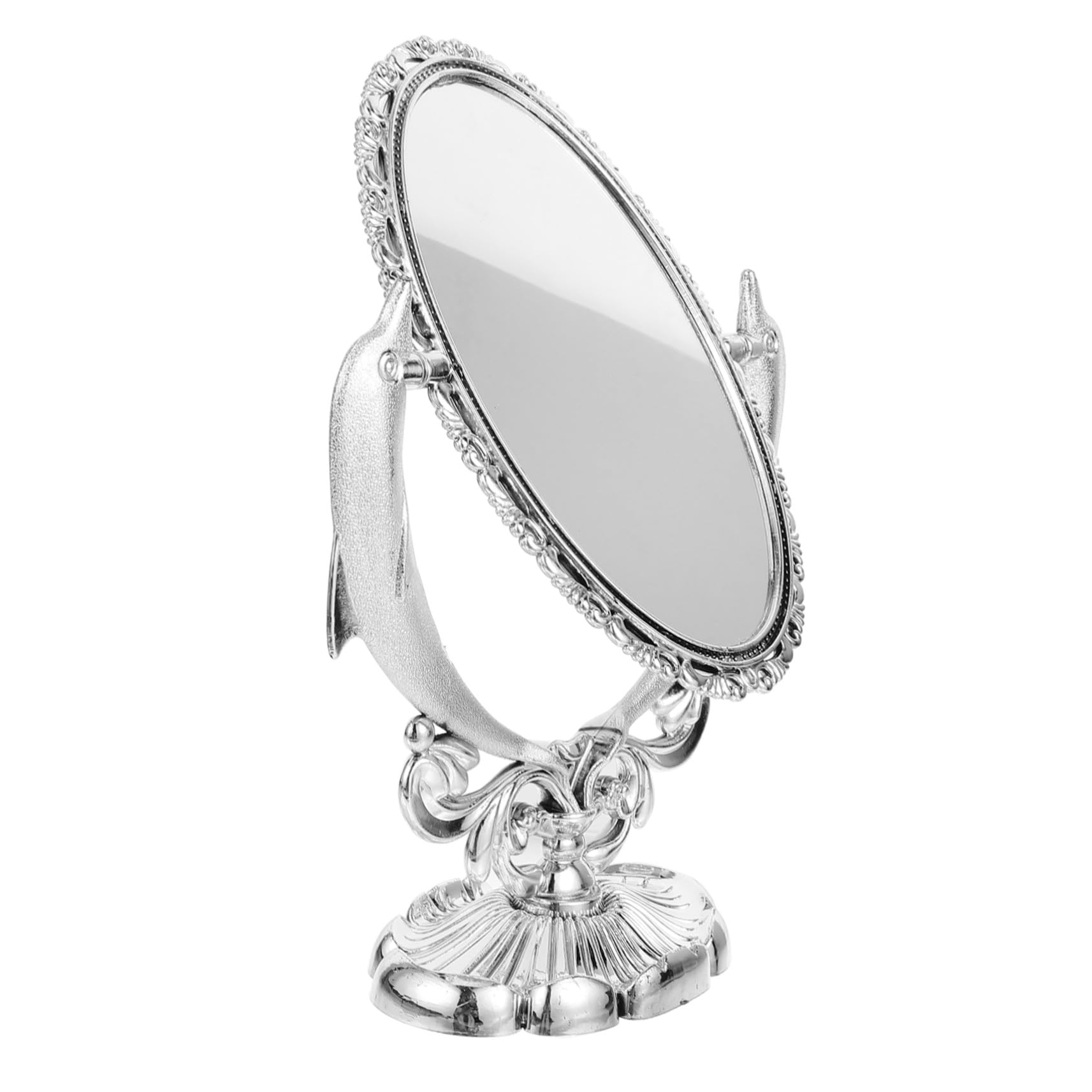 Miroir de maquillage double côté pivotant pour éliminer les reflets flous