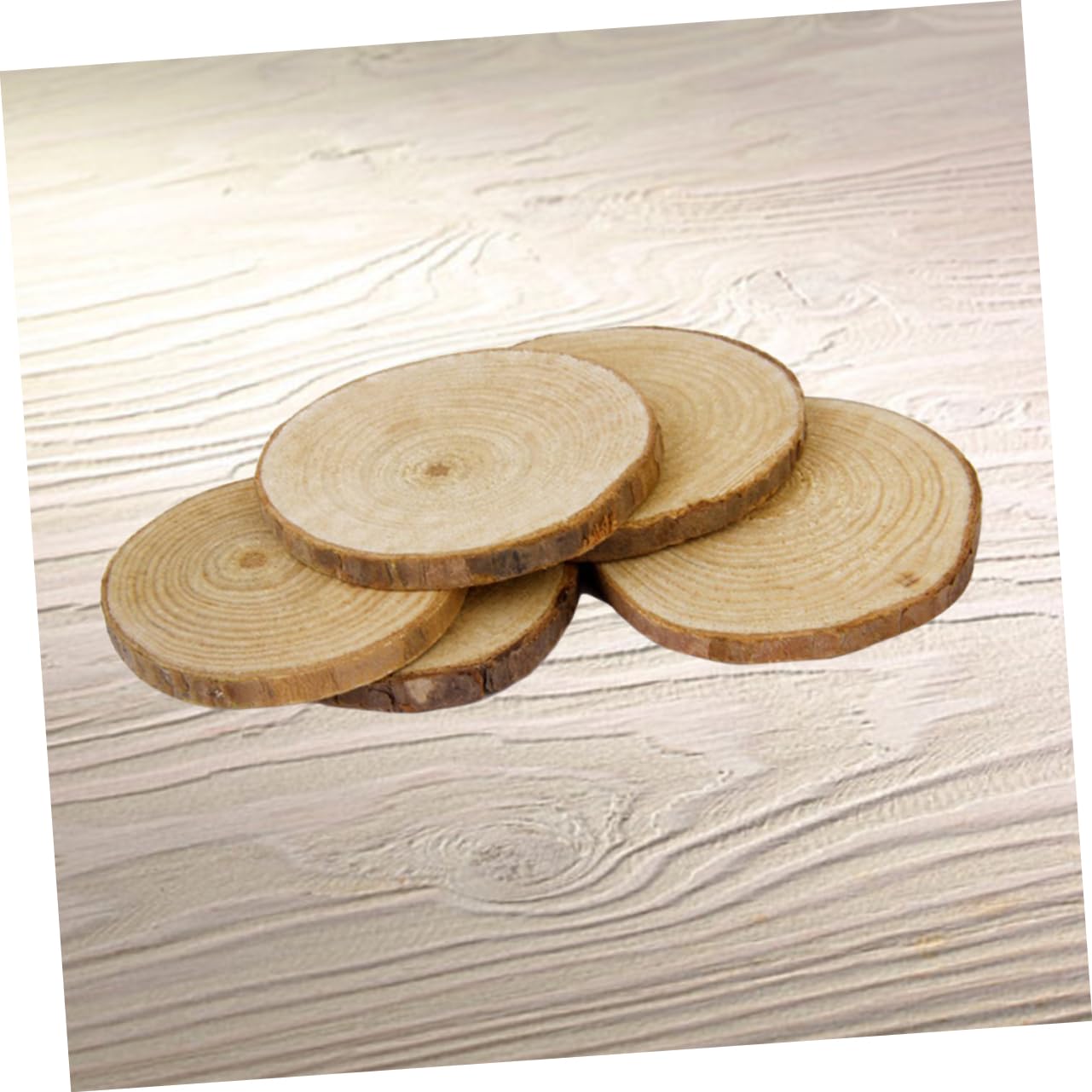 NUOBESTY 60stücke Holzscheiben Für Bastelprojekte Und Hochzeitsdekoration Unbehandelte Holzdiscs Für Natürliche Tischmittelstücke Und Kreative