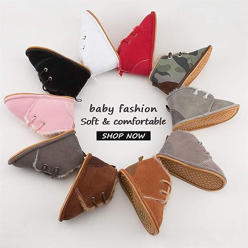 Miniatura 2 de Meckior Botar para aprender a caminar unisex, para niños y niñas, recién nacidos, terciopelo, suela de goma, zapatos antideslizantes