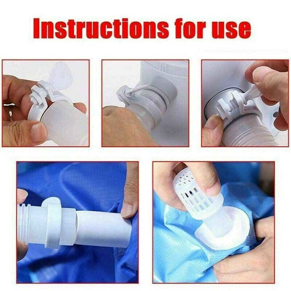 Kit de bomba de filtro de piscina de 220 V con elemento de filtro, bomba de piscina eléctrica de 330 galones herramienta de limpieza de agua en circulación adecuada para circulación de agua caliente