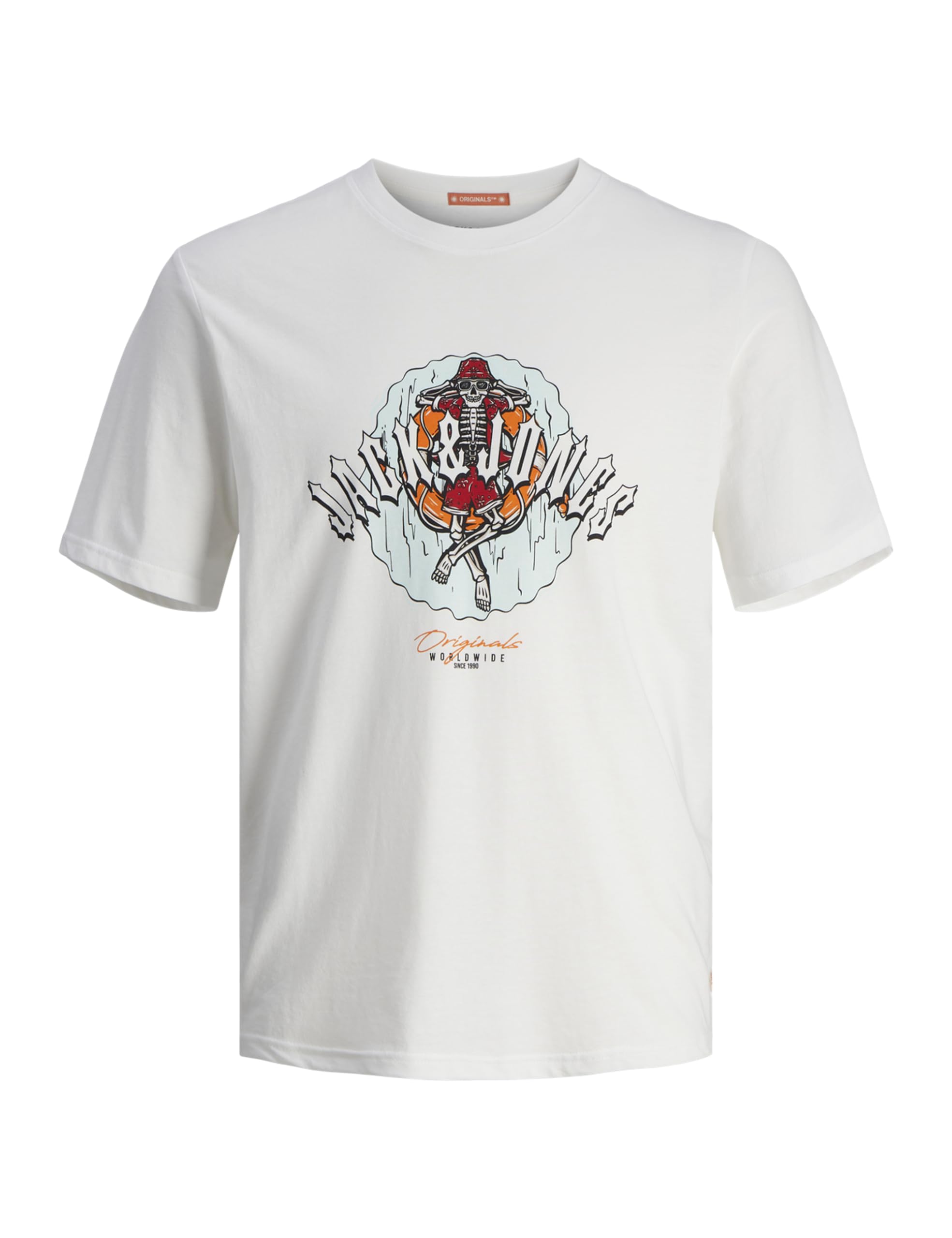 Jack & Jones Jorcoconut Skull tee SS Crew Neck Camiseta para Hombre