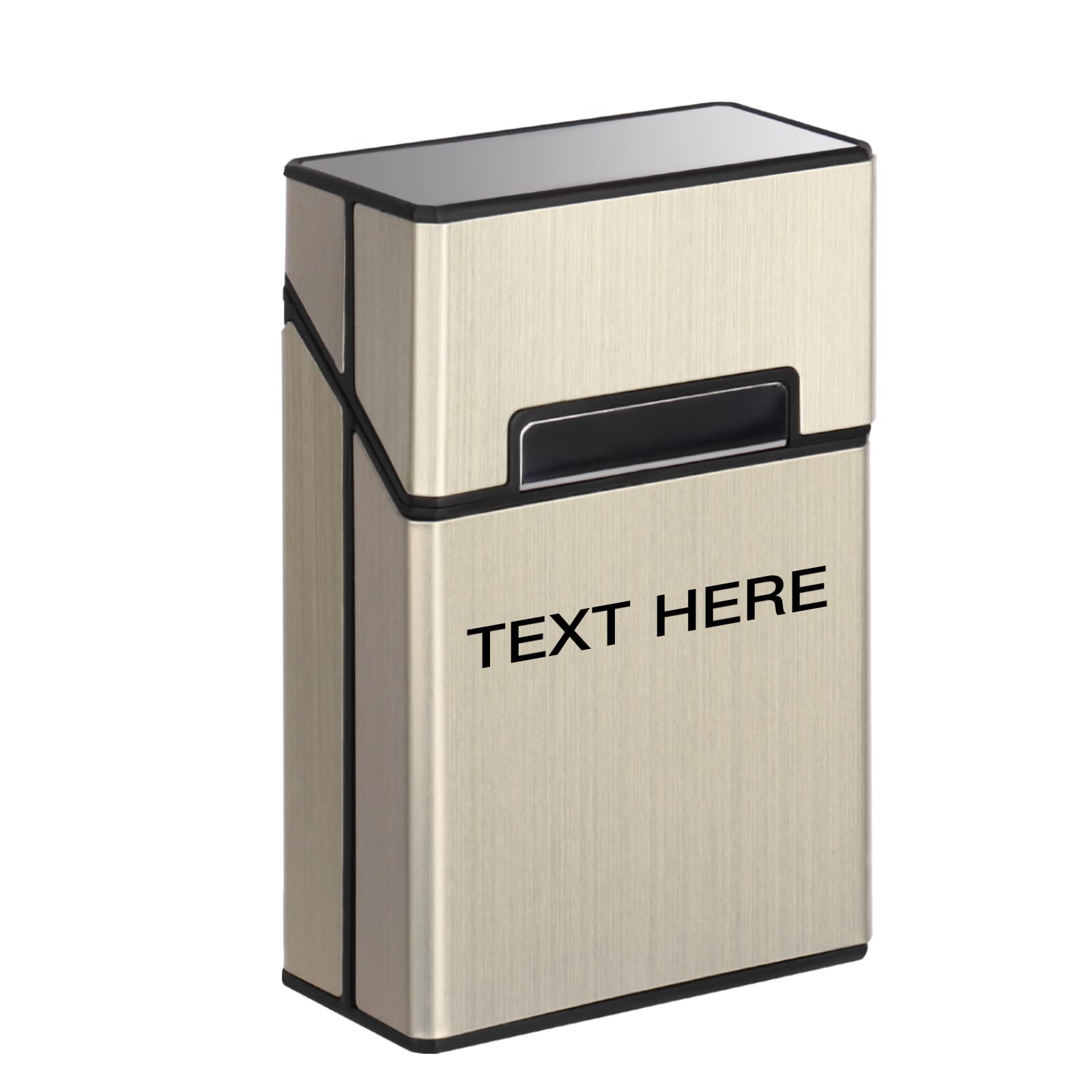 Personalisierte Zigarettenbox Mit Namen David - Silbernes Zigarettenetui