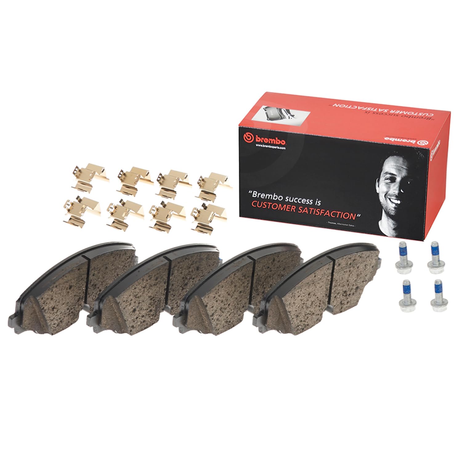 Brembo Premium Ceramic Front Brake Pads - AUDI/BENTLEY OE# 4H0698151Q | Low Dust Performance Brakes
