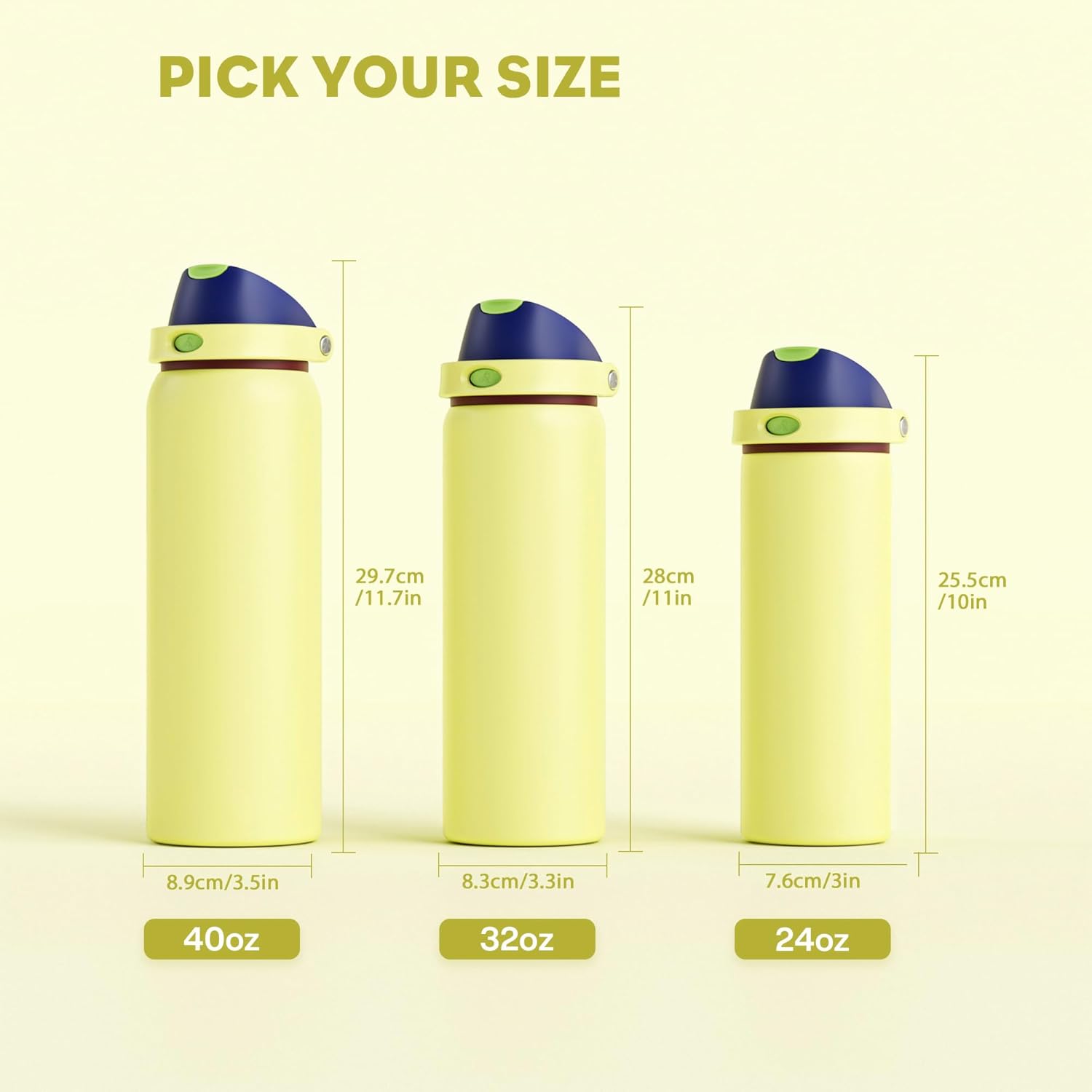 POWCAN 24 oz Insulated Stainless Steel Water Bottle: 2-in-1 Push-Button Spout & Quick-Flip Straw, Leakproof, Cold 24Hrs, Lockable, Fits Car Cup Holder, Ideal for Travel, Sports, Gift (Infinity Beam) - Image 8