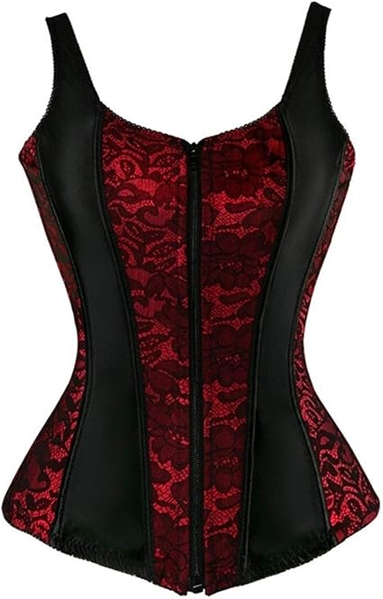 bustier rouge et noir