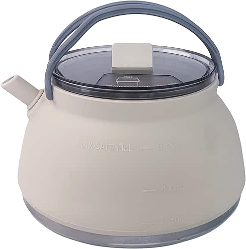 Portable Collapsible Camping Kettle, Coffee Pot for Hiking, Travel and