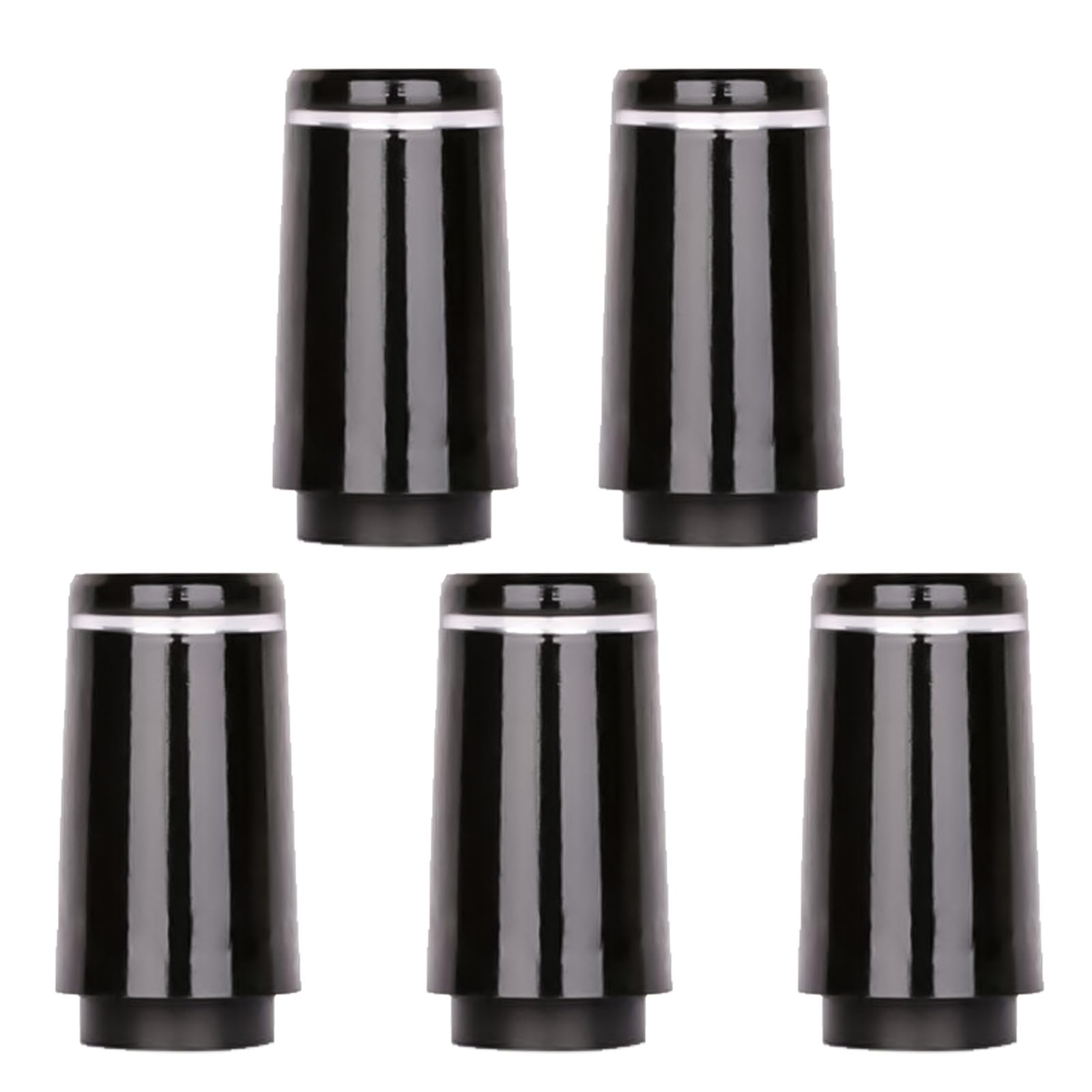 Set Of 5Pcs Golfs Club Sleeve Covers Club Ferrules Accessories For Iron Parallel Shaft Golf Ferrules 9.4x22 3.8x13.6mm