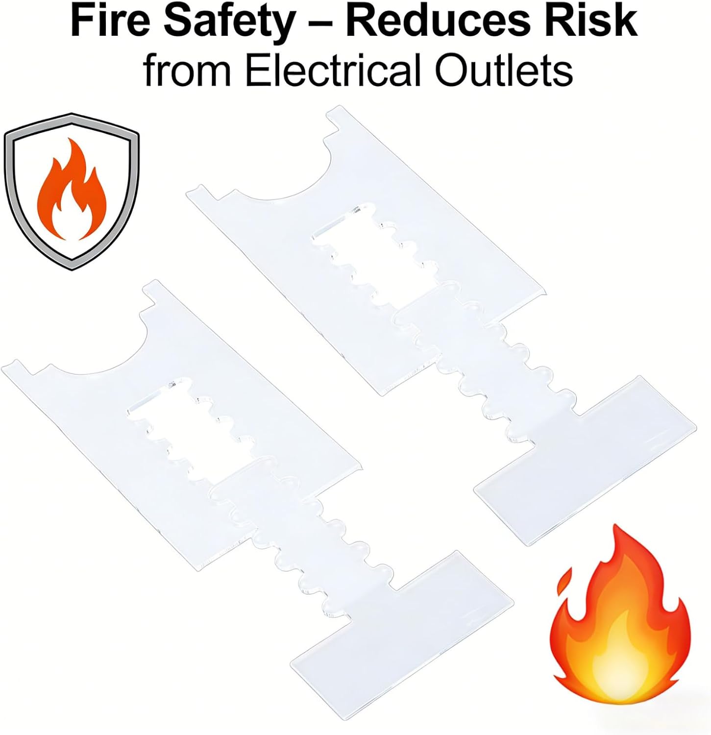 Greensen 2 Pack of Premium Acrylic Transparent Adjustable Sofa Stopper Furniture Protector to Prevent Fire Safety, Without Installation Tools, for (6 Slots)