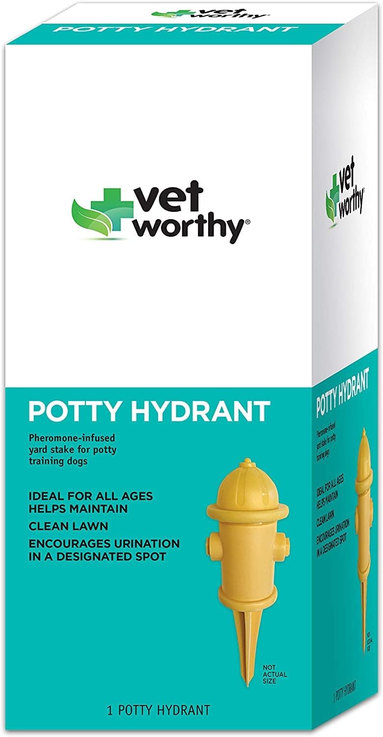 Vet Worthy Pet Potty Hydrant for Dogs Scented Training Aid Ideal