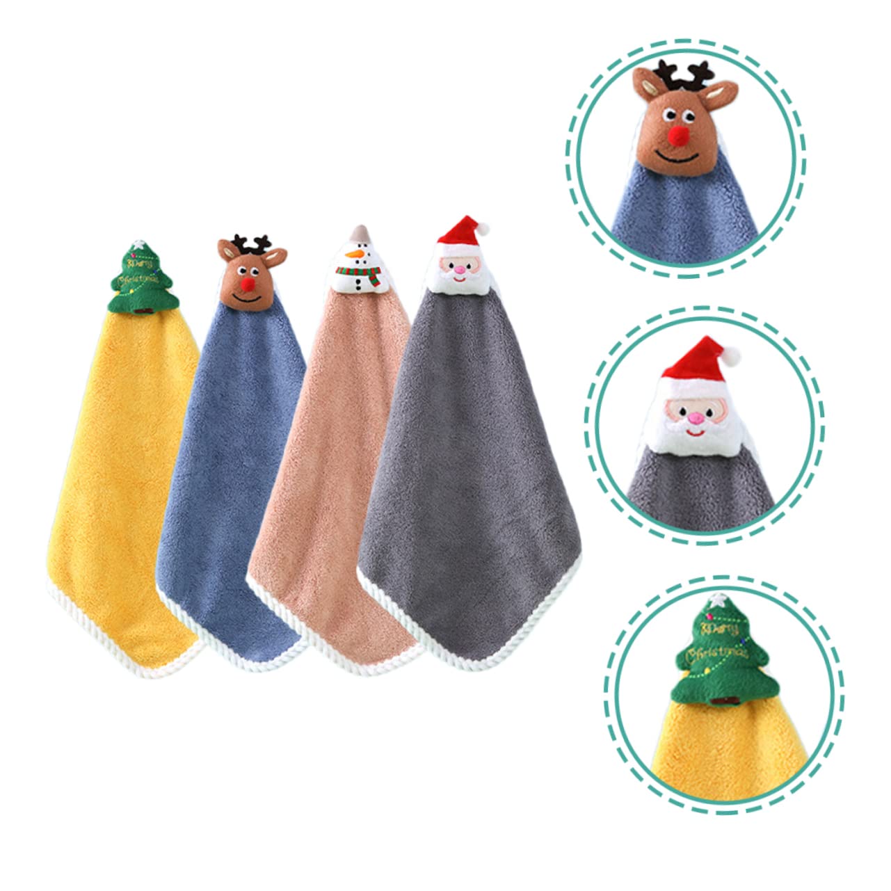 Alipis 20 Pz asciugamani per la casa asciugamani da cucina appesi svedesi asciugatutto natale assorbenti per la cucina vello di corallo