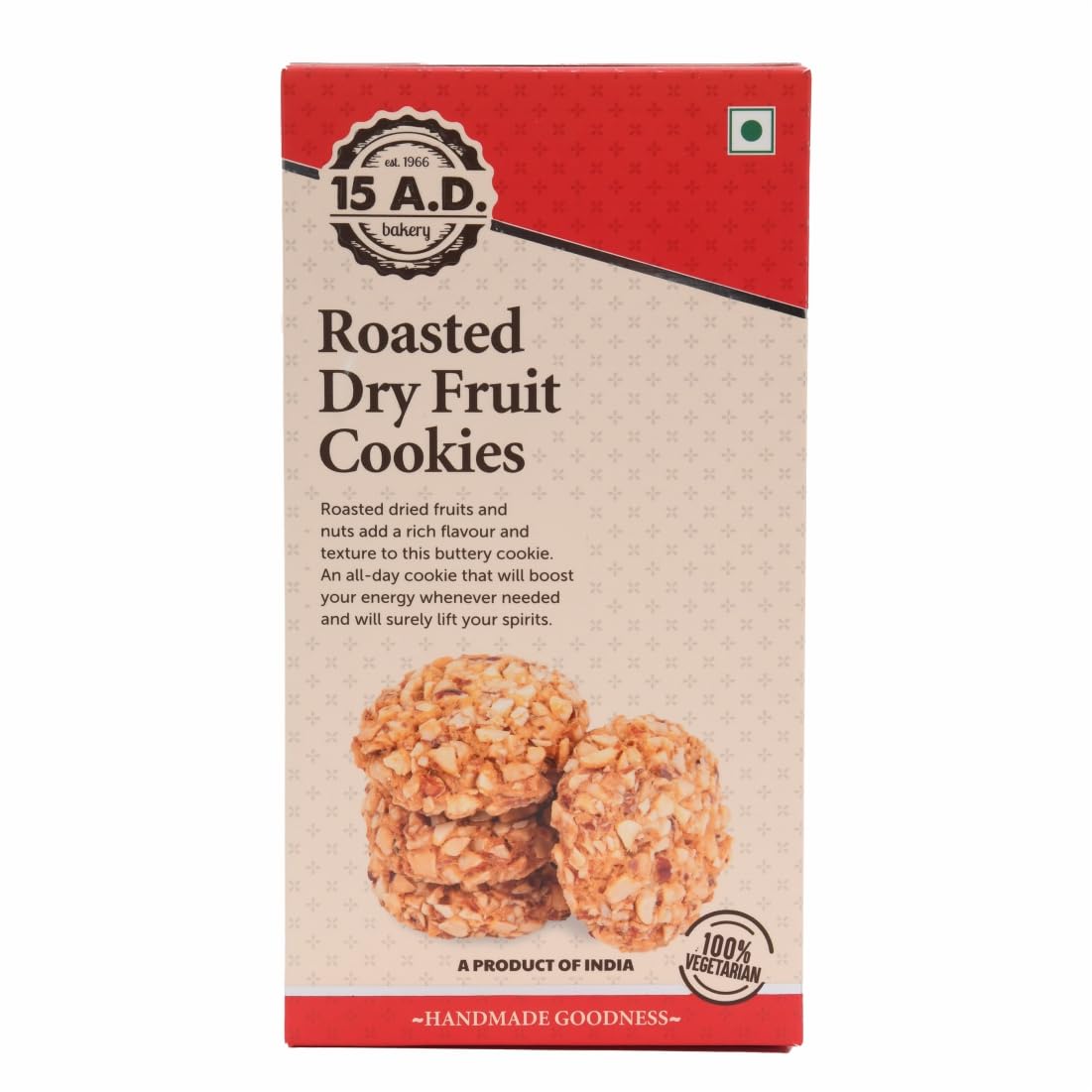 See full amazon price history chart for 15 A.D. Bakery LLP Roasted Dry Fruit Cookies 200g x 2 | Traditionally Crafted Hand Made Pure Vegetarian Cookies | Eggless, Pure Desi Ghee/Premium Butter (400 g) 15 A.D. Bakery LLP Roasted Dry Fruit Cookies 200g x 2 | Traditionally Crafted Hand Made Pure Vegetarian Cookies | Eggless, Pure Desi Ghee/Premium Butter (400 g) (B08GSP45SL) Amazon Price History, Amazon Price Tracker