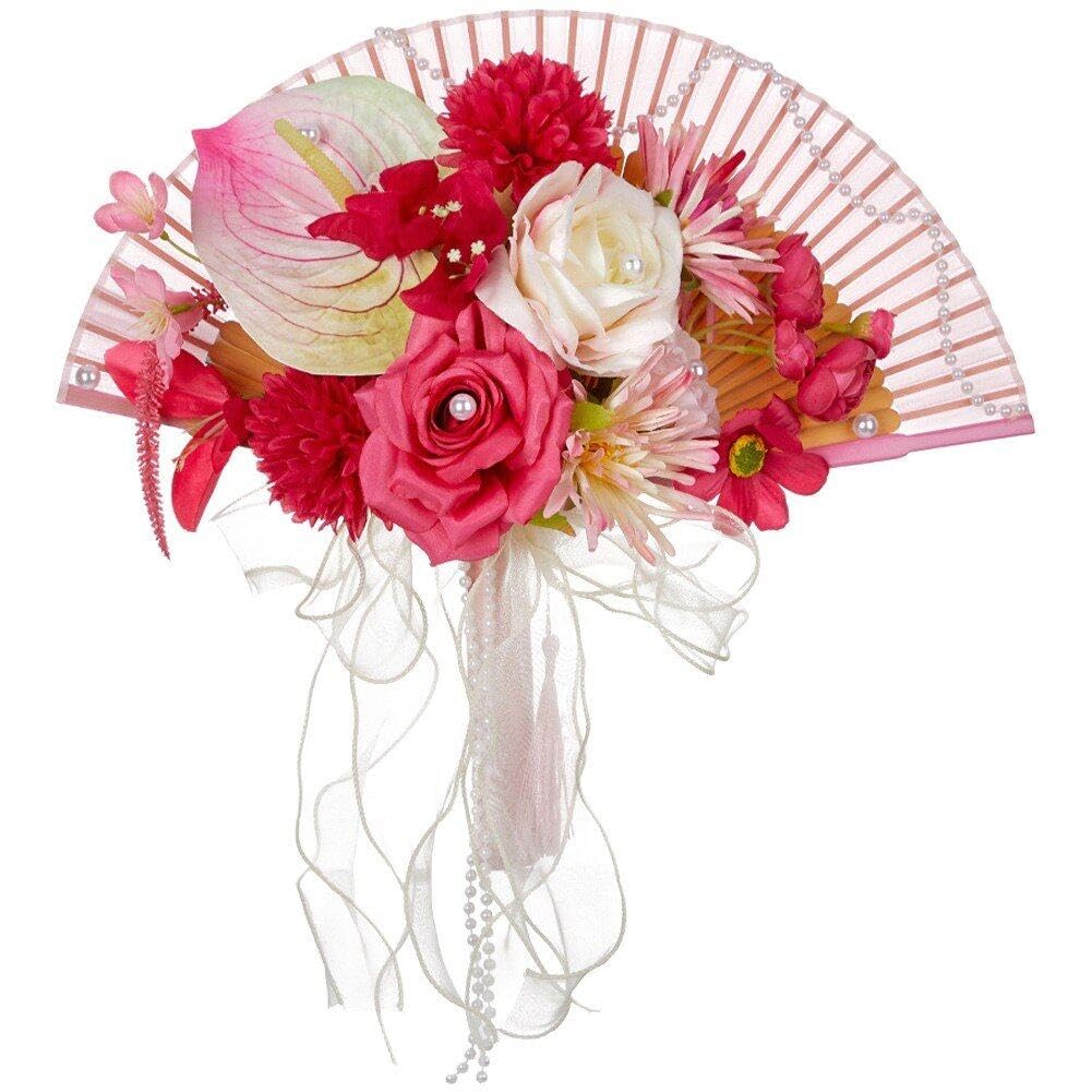 Bouquet Matrimonio Romantico Damigelle D'onore Boquet Fiori Matrimonio Fatto A Mano Bellissimi Fiori Artificiali Bouquet Da Sposa Per Matrimonio Compleanno Decorazioni Per Feste In Casa,C (A) (BB - Foto 12