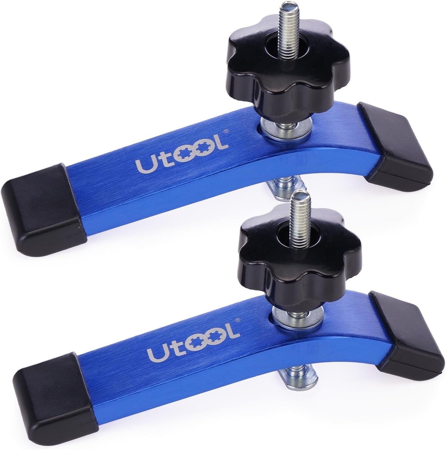 2 Pack T-Track Hold Down Clamps Kit, 6-1/3" L X 1-1/5" Width, Heavy Duty Anodize
