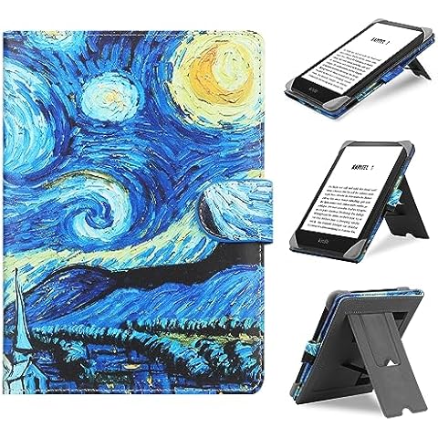 HoYiXi Étui Universel pour 6-6.8” Pocketbook/Tolino/Sony E-Book Reader 6.8” Kindle Paperwhite/6” Kindle 2022 & 2019/Kobo Clara HD/Kobo Clara 2E Coque Housse Cover
