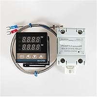 Vista 6 de REX-C100 PID controlador de temperatura 220v 400 grados Digital termostato salida 40A SSR K tipo termopar