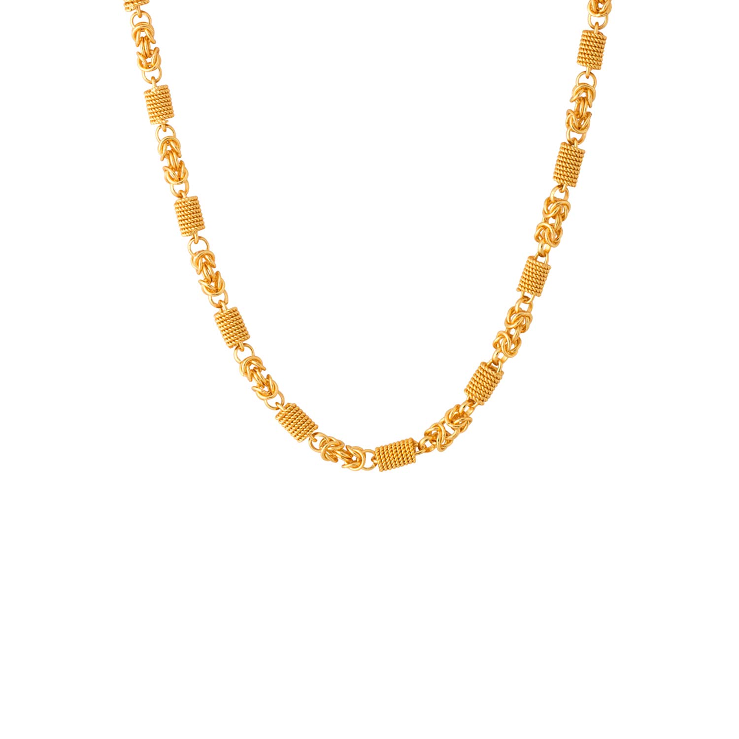Women's Stylish Plated Link Chain Necklace, Everyday Wear