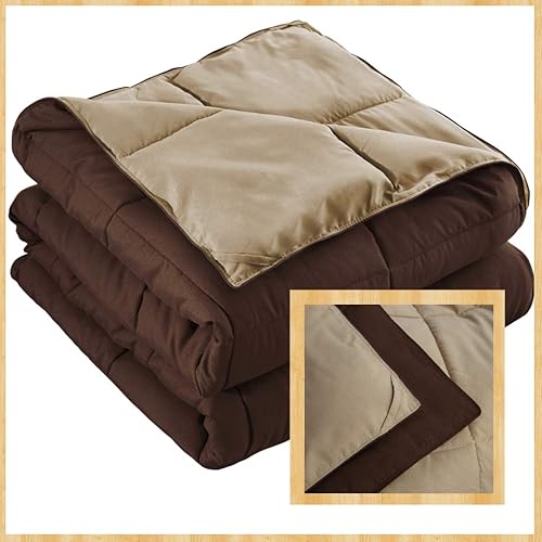 Miniatura 7 de HUAJIE Juego de edredón alternativo de plumón de ganso de 3 piezas para todas las estaciones, relleno de edredón solo 2 fundas, edredón acolchado